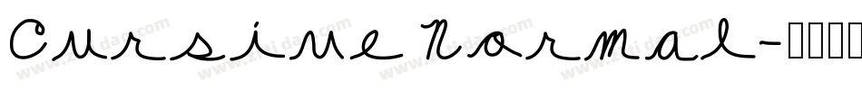 Cursive Normal字体转换